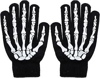 Guantes tejidos brillan en la oscuridad diseño artesanal