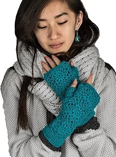 Calentadores de brazos de lana tejidos a mano comercio justo