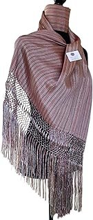 Rebozo Artesanal Artisela Multicolor Telar de Pedal