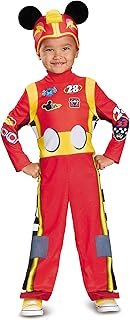 Disfraz Mickey Roadster artesanal para niños pequeños