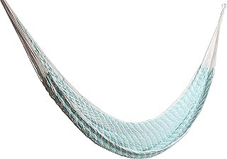 Hamaca portátil de algodón artesanal ligera para jardín y camping