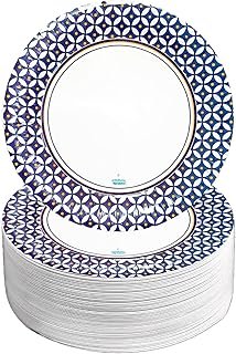 Platos desechables Talavera premium ecológicos para fiestas