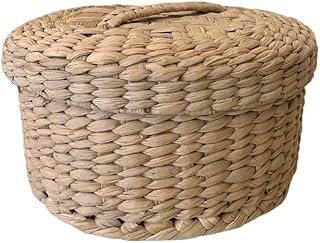 Tortillero artesanal de tule natural tejido a mano mexicano