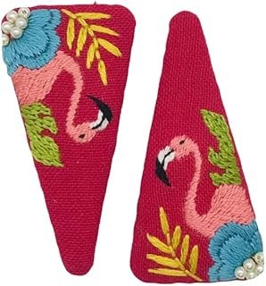 Pinzas Bordadas Artesanales con Diseño Flamenco Único