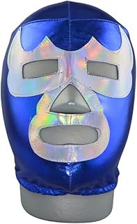 Máscara infantil Demon Azul de lucha libre mexicana hecha en México