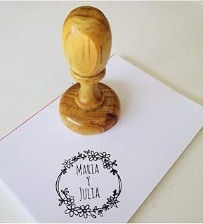 Sello personalizado artesanal de 5 cm resistente y elegante