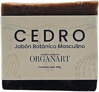 Jabón facial artesanal para hombre con carbón y tepezcohuite