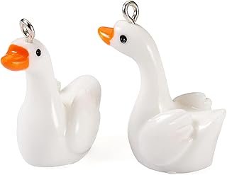 Dijes pequeños de resina con animales para joyería artesanal