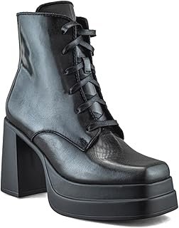 Bota de Piel para Mujer con Plataforma Camaleón