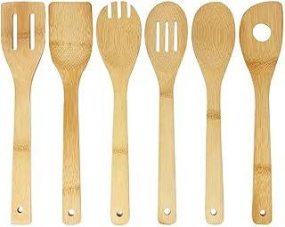 Utensilios de cocina de bambú hechos a mano para uso diario