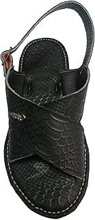 Huarache Mexicano Artesanal Texturizado con Dije Cocodrilo