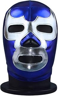 Máscara Demon Azul de lucha libre mexicana artesanal talla adulto