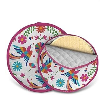 Paquete de tortilleros térmicos artesanales para microondas