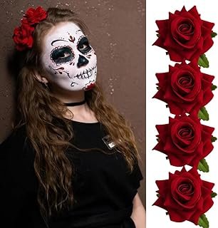 Broches Florales Mexicanos para Halloween Hechos a Mano