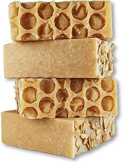 Jabones artesanales de avena y miel para piel nutrida