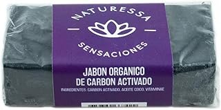 Jabón artesanal de carbón activado orgánico hecho a mano