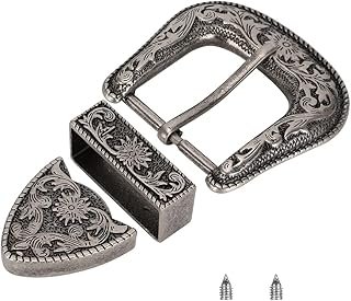 Hebilla vaquera vintage artesanal de diseño occidental