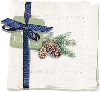 Servilletas artesanales con diseño de piñas decorativas