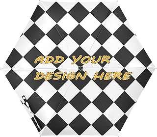 Paraguas artesanal UV 50+ Buffalo Plaid clásico