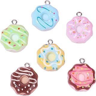 Dijes de pan y postres en resina para joyería creativa