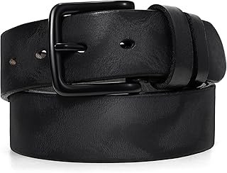 Cinturón artesanal de piel grano completo resistente para trabajo