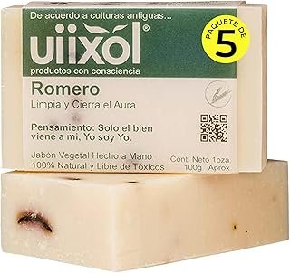Jabones artesanales de romero veganos para energía natural