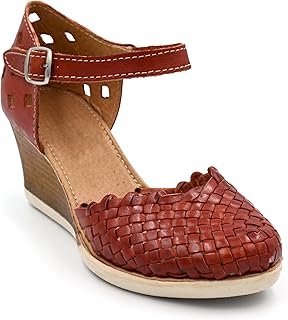 Zapatos de Piel Artesanales con Plataforma y Correa al Tobillo