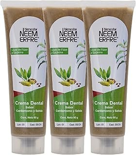 Crema Dental Artesanal Natural sin Flúor Paquete 3