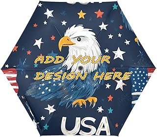 Paraguas artesanal automático UV 50+ diseño aves elegante