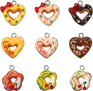 Colgantes de resina para pulseras y collares hechos a mano