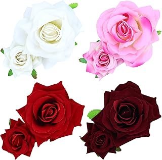 Pinzas Florales Mexicanas Artesanales para Disfraz y Boda