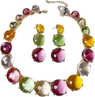 Colgantes redondos de resina con inspiración otoñal artesanal