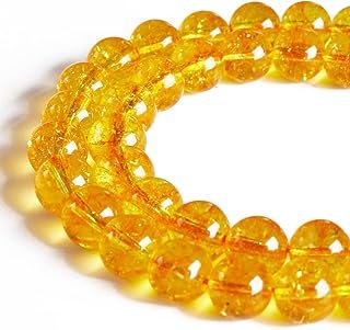 Abalorios de citrino natural para pulseras artesanales energéticas