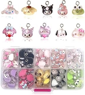 Abalorios de resina 3D con animales para pulseras hechas a mano