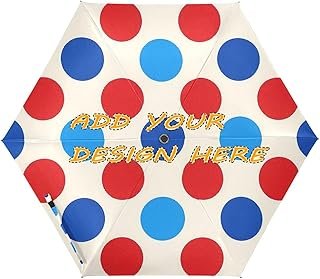 Paraguas artesanal automático UV 50+ lunares vintage