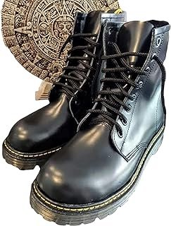 Botas Góticas de Piel Estilo Militar Ingles Unisex