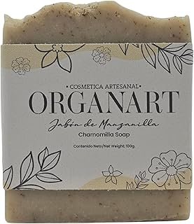 Jabón artesanal de manzanilla ideal para piel sensible