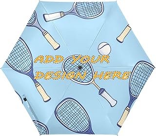 Paraguas artesanal UV 50+ diseño animado azul resistente