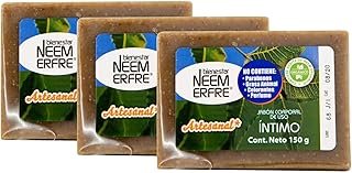 Jabón íntimo artesanal de neem para piel sensible