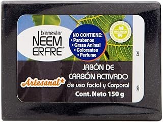 Jabón detox artesanal de carbón activado vegano