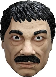 Máscara de personaje mexicano para disfraz artesanal de Halloween