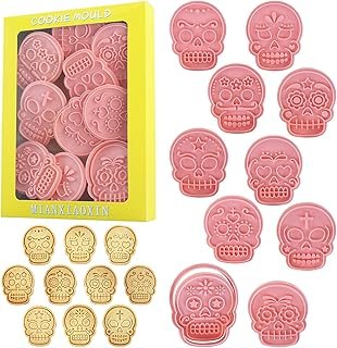Cortadores artesanales de galleta calavera mexicana set creativo