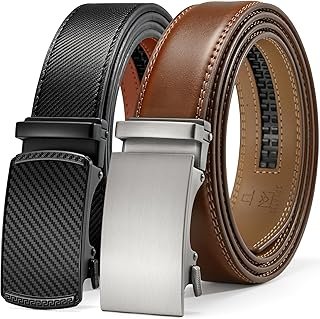 Set de cinturones de carraca artesanales en piel vacuna premium