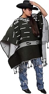 Poncho occidental artesanal de algodón estilo Clint Eastwood