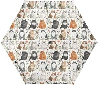 Paraguas artesanal automático con diseño de aves elegante