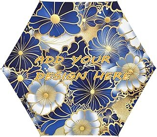 Paraguas artesanal grande UV 50+ flores vintage elegante