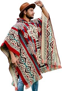 Poncho de alpaca baby artesanal unisex hecho a mano en Ecuador