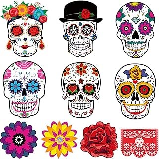 Recortes artesanales de calavera para altar y pared