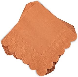 Servilletas de coctel terracota con acabado artesanal