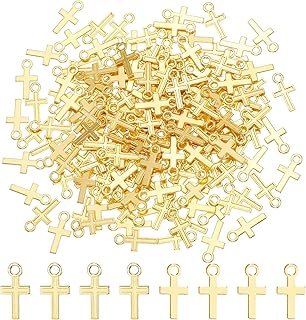 Abalorios de cruz para joyas religiosas hechas a mano